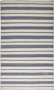 Granberg Hand Woven Blue and Ivory Rug by BD Fine Flatshot Image 1