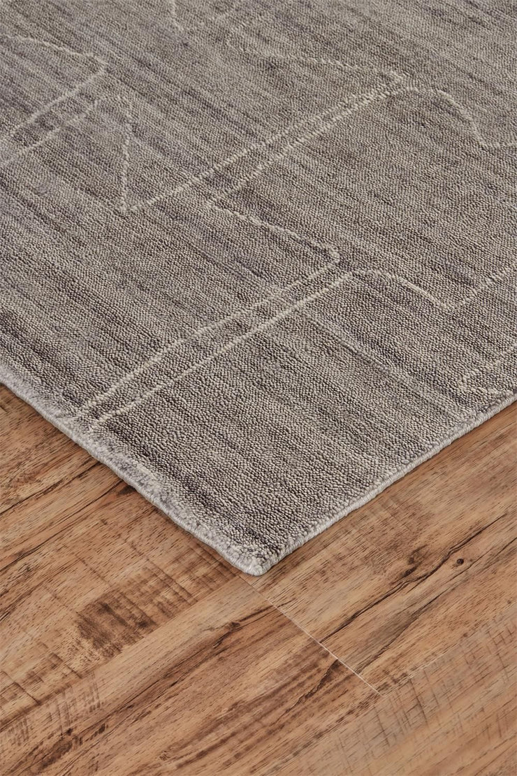 Miska Hand Woven Gray and Ivory Rug by BD Fine Corner Image 1