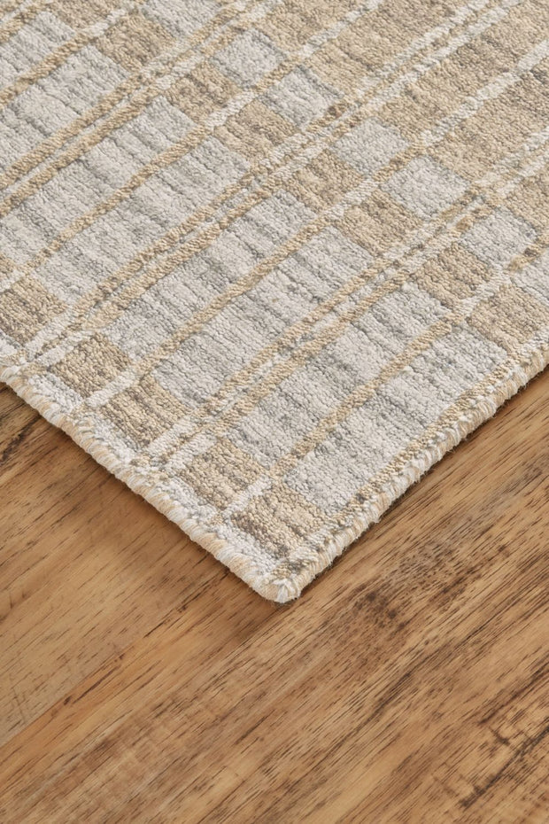 Odami Hand Woven Beige and Gray Rug by BD Fine Corner Image 1