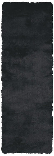 Freya Hand Tufted Noir Black Rug by BD Fine Flatshot Image 1