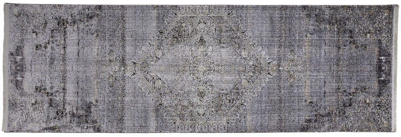 media image for Melmas Gray and Silver Rug by BD Fine Flatshot Image 1 279