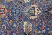 Bennet Blue and Red Rug by BD Fine Texture Image 1