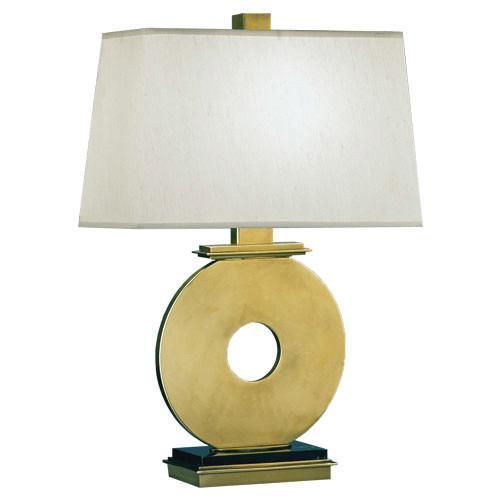 Tic Tac Toe Table Lamp in Antique Brass by Robert Abbey
