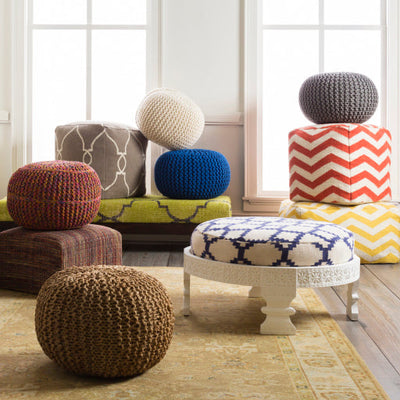 product image for Wisteria Jute Pouf in Various Colors Roomscene Image 27