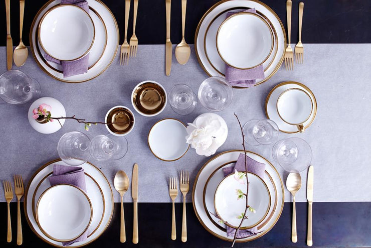 Dauville Gold Glazed Dinner Plate