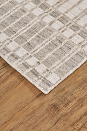 Odami Hand Woven Taupe and Ivory Rug by BD Fine Corner Image 1