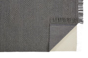 Lavinda Hand Woven Charcoal Gray Rug by BD Fine Fold Image 1