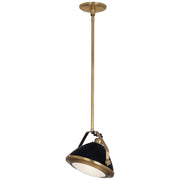 Apollo Pendant in Antique Brass Finish w/ Matte Black Painted Accents design by Robert Abbey