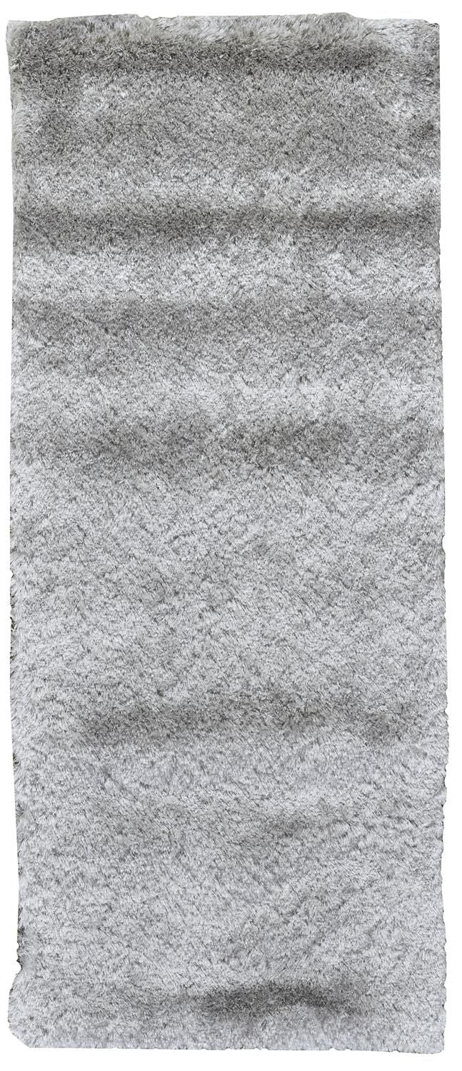 Freya Hand Tufted Silver and White Rug by BD Fine Flatshot Image 1