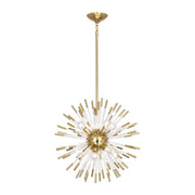 Andromeda Pendant in Modern Brass Finish w/ Clear Acrylic Accents design by Robert Abbey