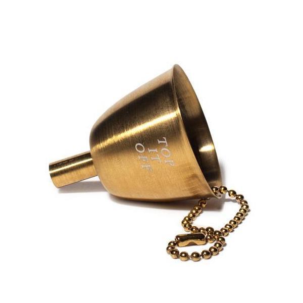 Gold Flask Funnel by Izola