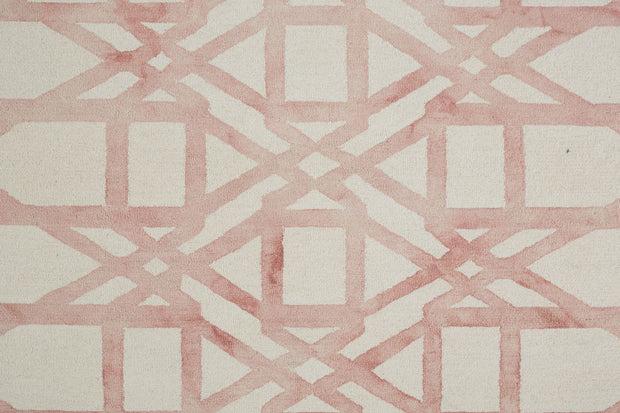 Marengo Hand Tufted Pink and Ivory Rug by BD Fine Texture Image 1