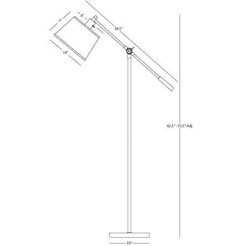 media image for Real Simple Collection Boom Floor Lamp design by Robert Abbey 22