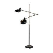 Bruno Collection Adjustable Double-Arm Pharmacy Floor Lamp design by Robert Abbey
