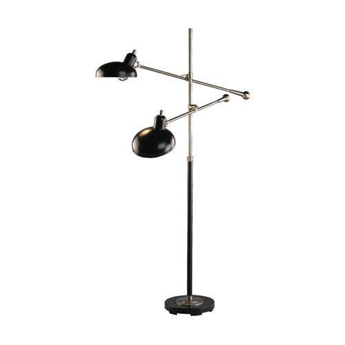 Bruno Collection Adjustable Double-Arm Pharmacy Floor Lamp design by Robert Abbey