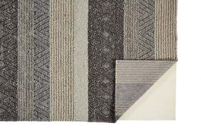 product image for Genet Hand Woven Chracoal Gray and Tan Rug by BD Fine Fold Image 1 61