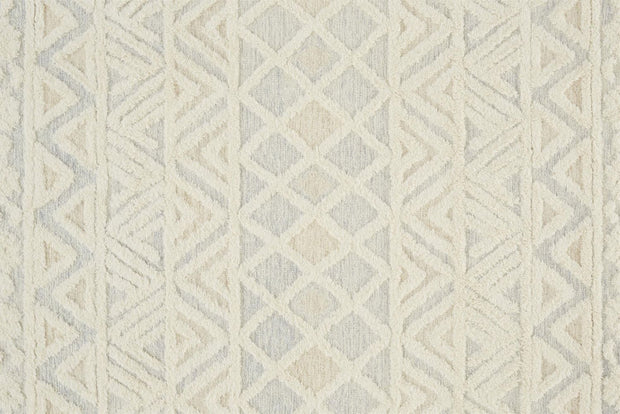 Elika Ivory and Blue Rug by BD Fine Texture Image 1