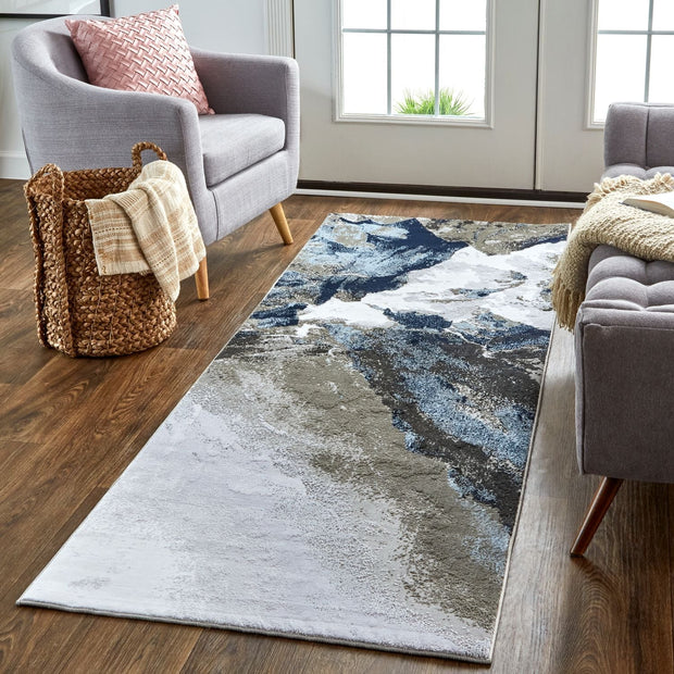Javers White and Gray Rug by BD Fine Roomscene Image 1