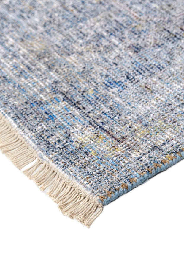 Ramey Hand Woven Blue and Beige Rug by BD Fine Corner Image 1