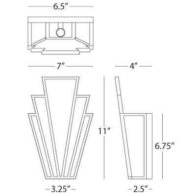 product image for Empire Wall Sconce in Various Finishes design by Robert Abbey 93