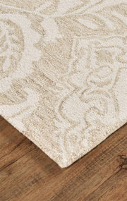 Natal Hand Tufted Tan and Ivory Rug by BD Fine Corner Image 1