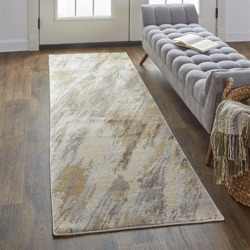 media image for Parker Tan and Blue Rug by BD Fine Roomscene Image 1 287