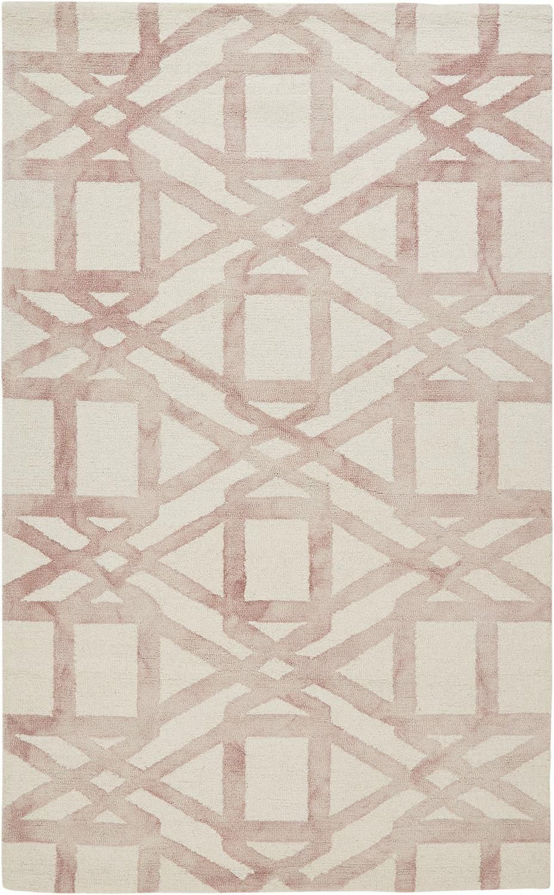 media image for Marengo Hand Tufted Pink and Ivory Rug by BD Fine Flatshot Image 1 259