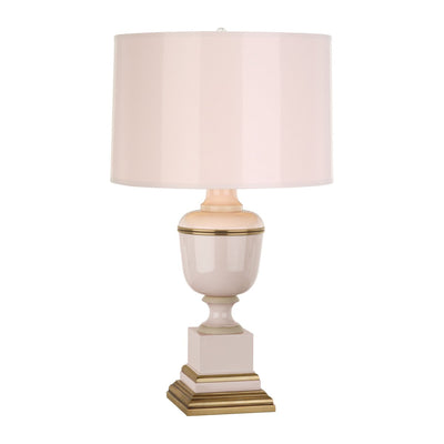 product image of Annika Accent Lamp in Blush Lacquered Paint w/ Natural Brass design by Robert Abbey 54