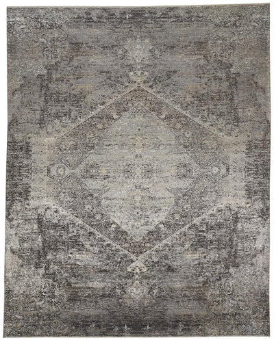 product image of Melmas Gray and Silver Rug by BD Fine Flatshot Image 1 580