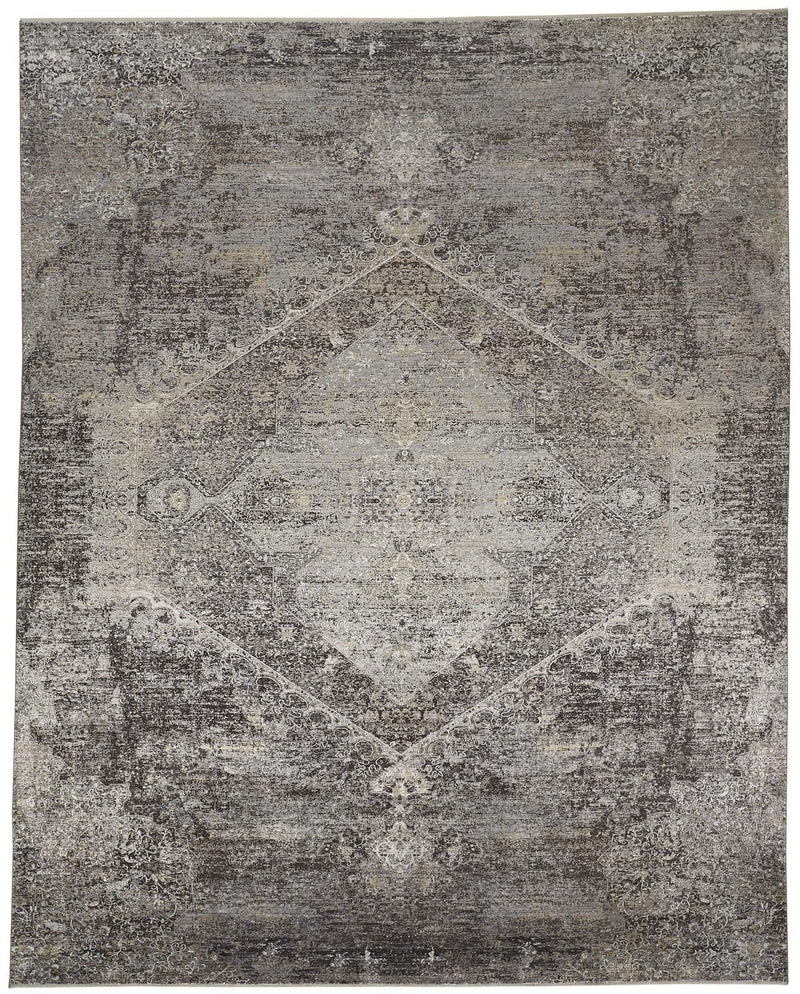 media image for Melmas Gray and Silver Rug by BD Fine Flatshot Image 1 29