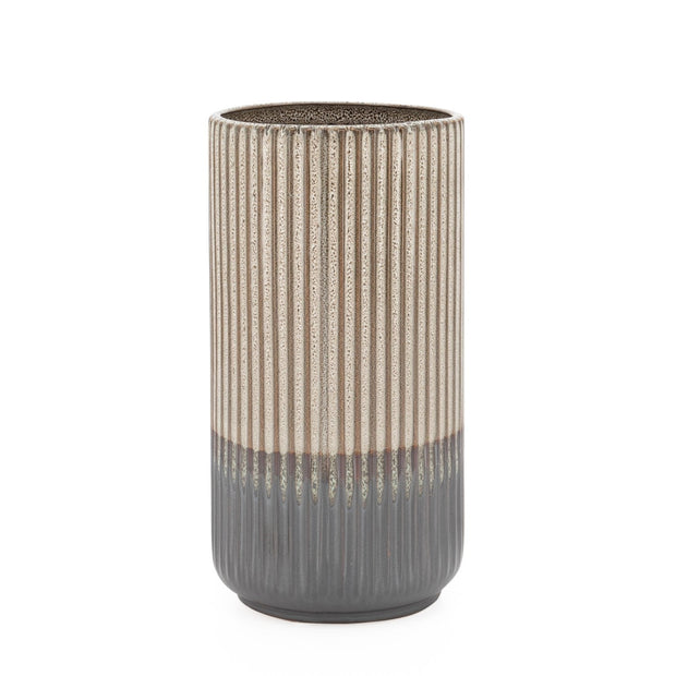 Palma Layered Glaze Ceramic Creme Vase