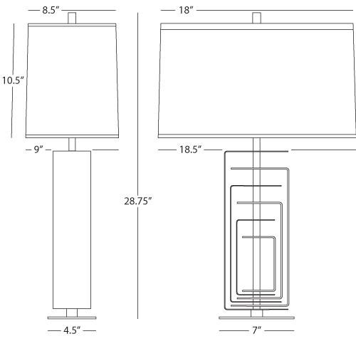 media image for Braxton Table Lamp in Various Finishes design by Robert Abbey 265