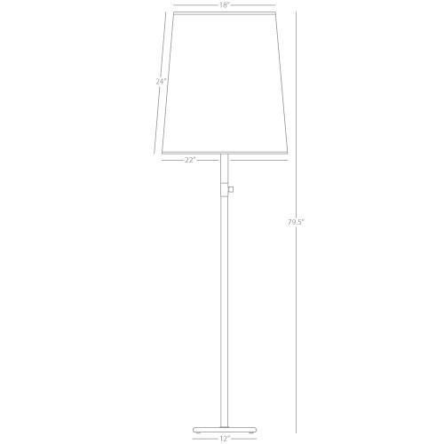 media image for Rico Espinet Buster Collection Floor Lamp design by Robert Abbey 295