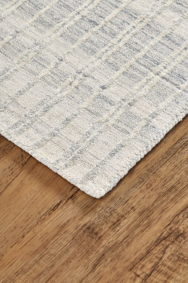 Odami Hand Woven Ivory and Blue Rug by BD Fine Corner Image 1