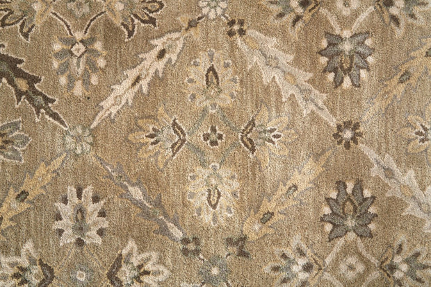 Botticino Hand Tufted Green and Beige Rug by BD Fine Texture Image 1