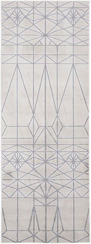 Orin Ivory and Silver Rug by BD Fine Flatshot Image 1