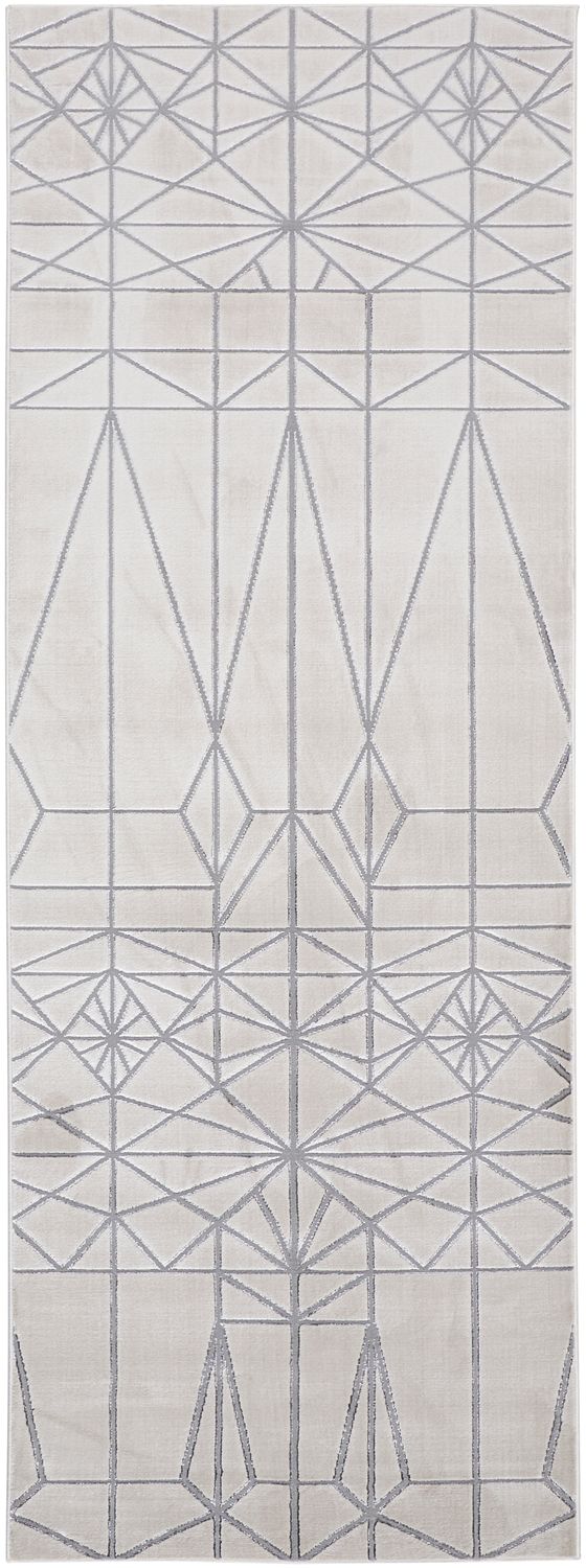 Orin Ivory and Silver Rug by BD Fine Flatshot Image 1