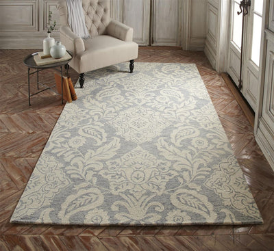 product image for Natal Hand Tufted Blue and Ivory Rug by BD Fine Roomscene Image 1 16