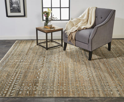 product image for Eckhart Hand Knotted Brown and Gray Rug by BD Fine Roomscene Image 1 95