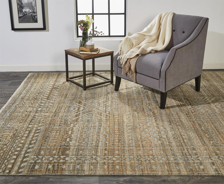 Eckhart Hand Knotted Brown and Gray Rug by BD Fine Roomscene Image 1