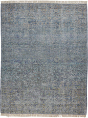 Ramey Hand Woven Aegean Blue and Gray Rug by BD Fine Flatshot Image 1