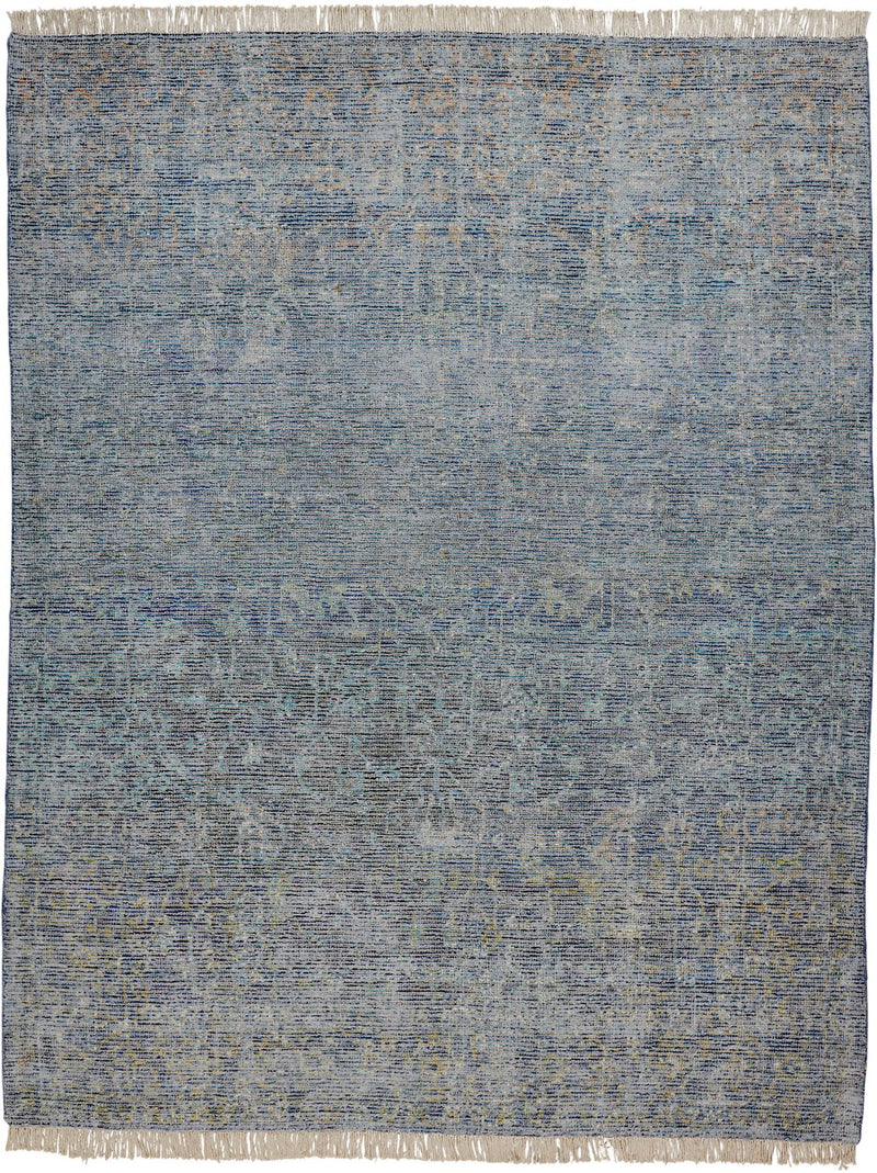 media image for Ramey Hand Woven Aegean Blue and Gray Rug by BD Fine Flatshot Image 1 298