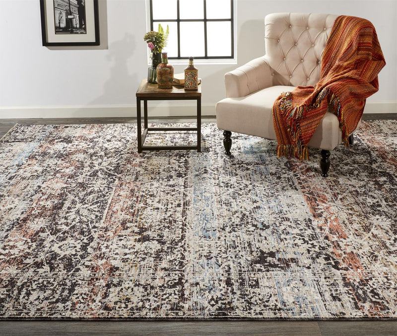 media image for Ennis Blue and Gray Rug by BD Fine Roomscene Image 1 260