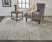 Eckhart Hand Knotted Ivory and Tan Rug by BD Fine Roomscene Image 1