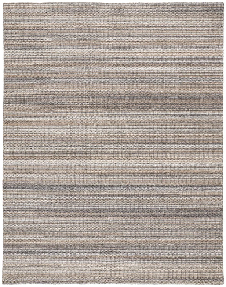 Foxwood Hand Woven Brown and Gray Rug by BD Fine Flatshot Image 1