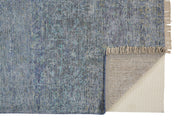 Ramey Hand Woven Aegean Blue and Gray Rug by BD Fine Fold Image 1