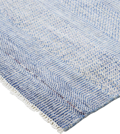 product image for Caldecott Hand Knotted Cobalt Blue and Gray Rug by BD Fine Corner Image 1 90