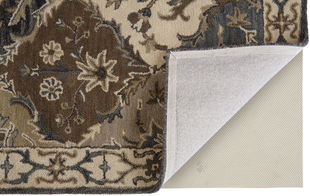 Botticino Blue and Gray Rug by BD Fine Fold Image 1
