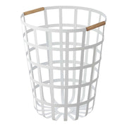 Tosca Round Laundry Basket - White Steel