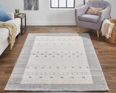 product image for Yurie Hand Knotted Beige and Gray Rug by BD Fine Roomscene Image 1 70